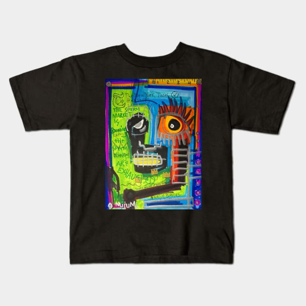 EYES WIDE SHUT Kids T-Shirt by Basquiat